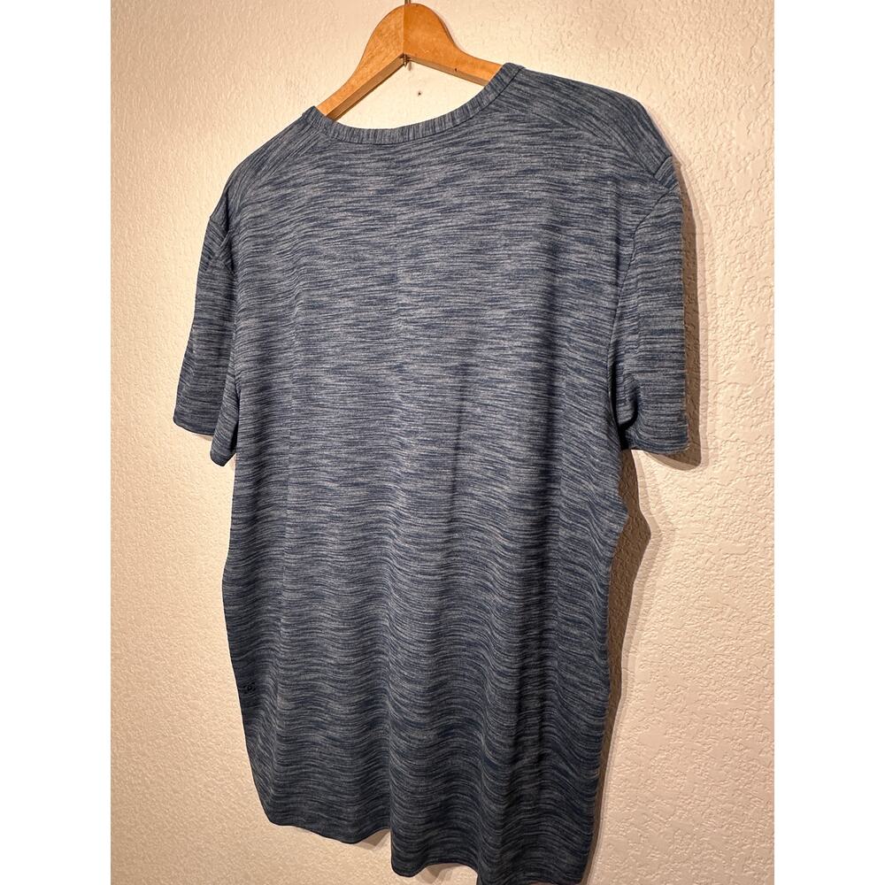 Lululemon Pulse Slub‎ Rulu Short Sleeve Shirt Heathered Alberta Lake XXL